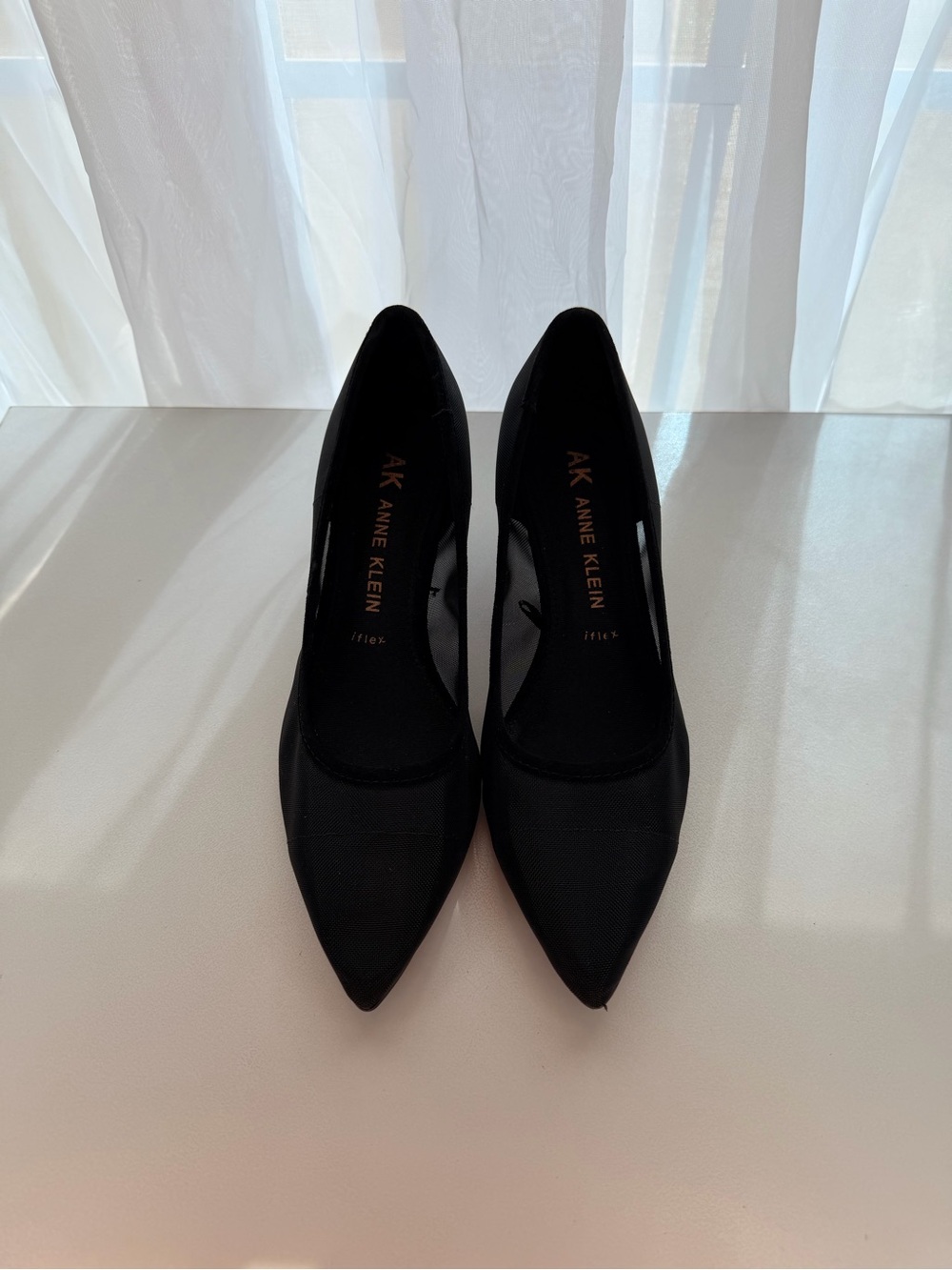 Anne Klein Black Pointed-Toe Women's Heels - Picture 3 of 6